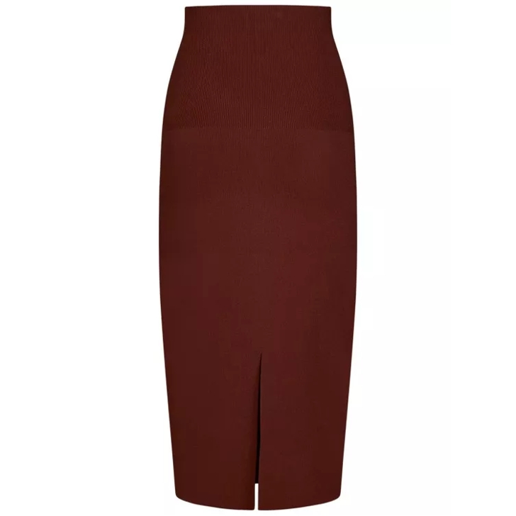 Brown pencil deals skirt