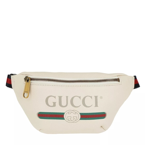Gucci Gucci Print Belt Bag Small Leather White Cross body-väskor
