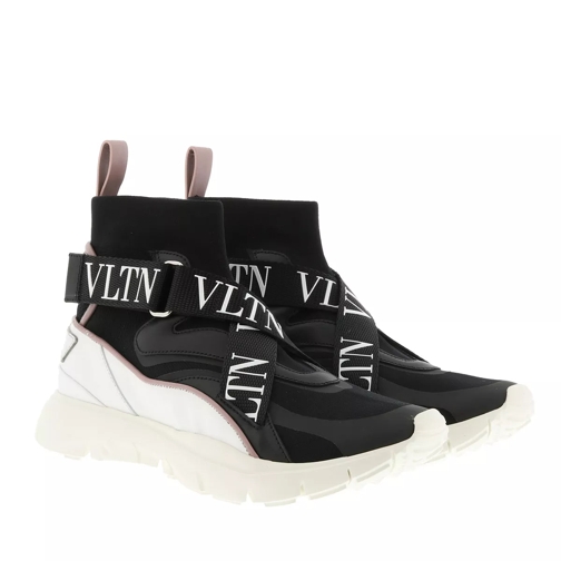 Valentino Garavani VLTN Heroes Her Knit Sneakers White/Black lage-top sneaker
