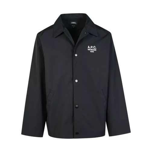 A.P.C. Regis' Black Cotton Blend Shirt Black 