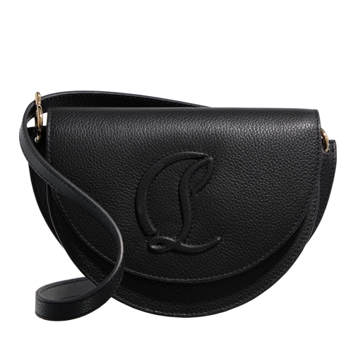 Christian Louboutin By My Side Grained Calf Leather Black Crossbody Bag