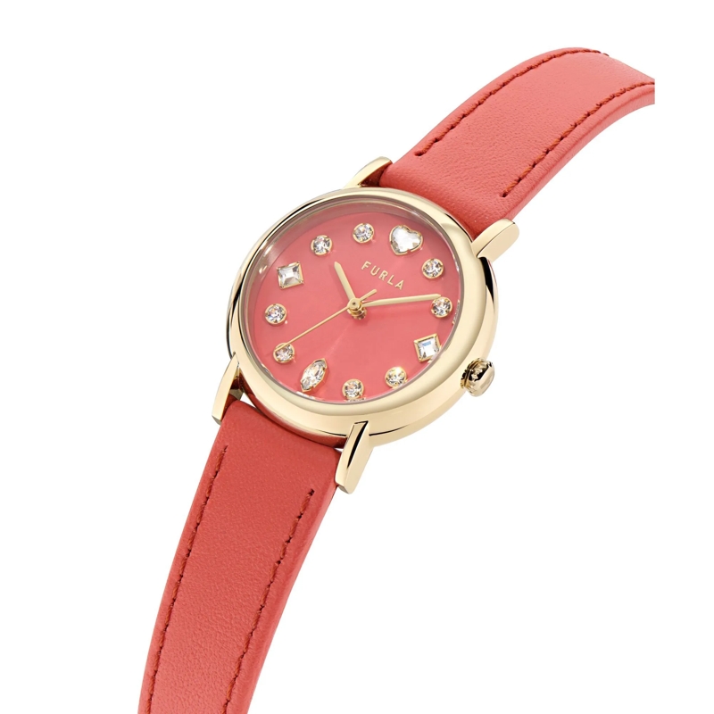 Furla Quarzuhr Quarz-Analoguhr Furla Easy Shape orange(Image 5)