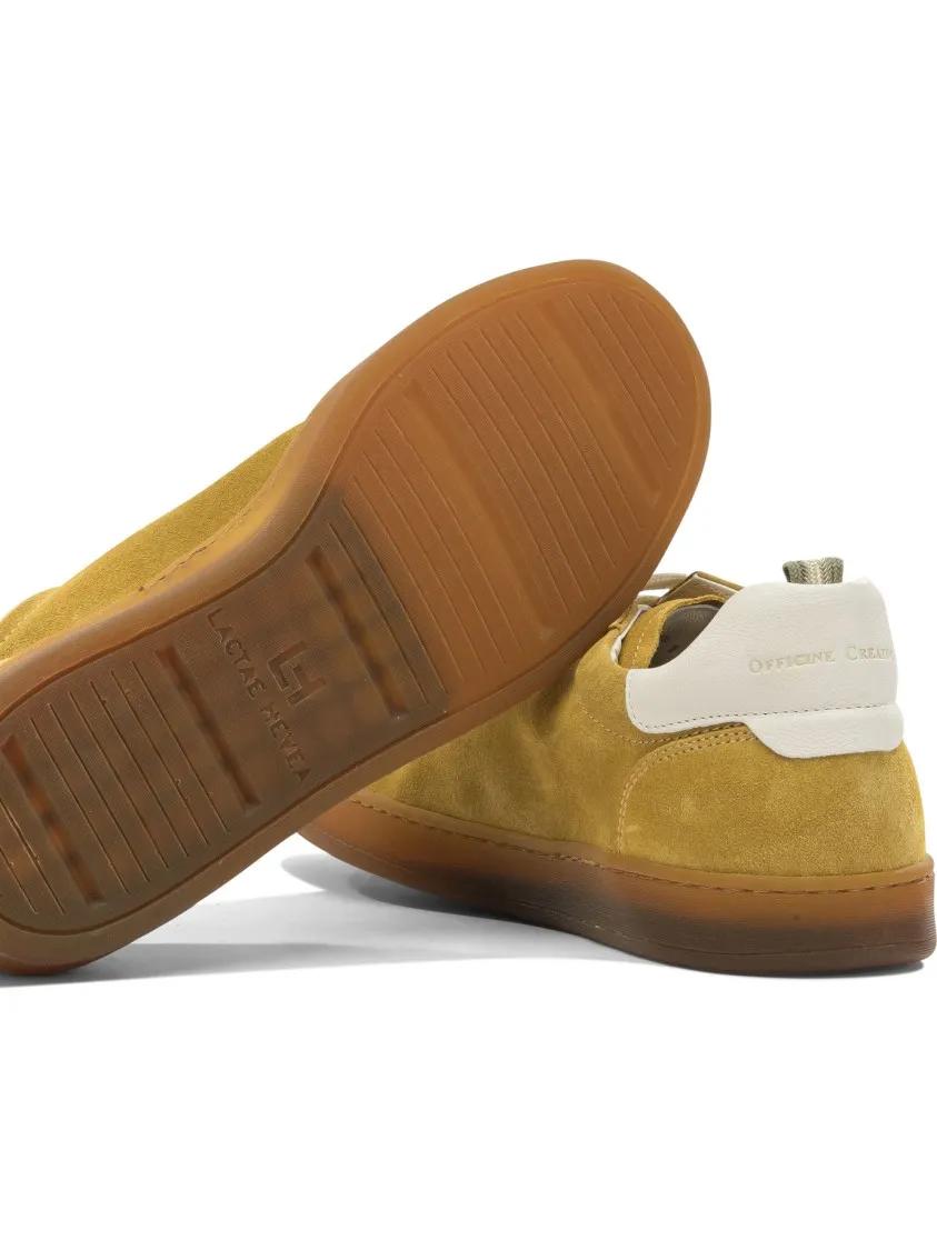 Thumbnail - Officine Creative Low-Top Sneaker - Slip-On Sneakers With Vibrant Mustard Suede Upper - Gr. 42 (EU) - in Braun - für Dam...