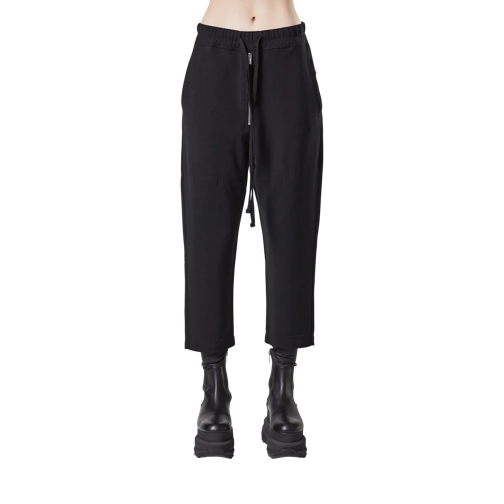 Thom Krom Pantalons Hose mit elastischem Bund black black