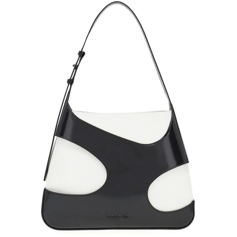 Salvatore Ferragamo Tote Cut Out Detail Shoulder Bag schwarz