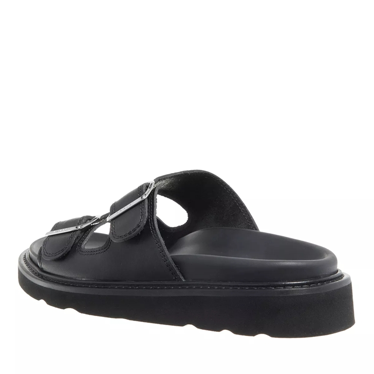 Kenzo Kenzo Leather Sandal Mule Black Slide