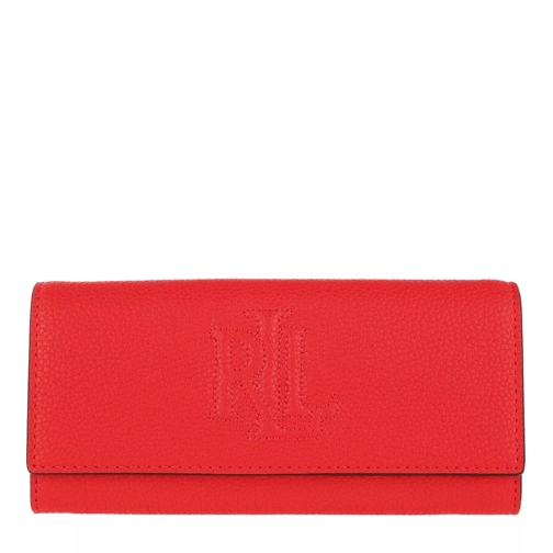 Lauren Ralph Lauren Flap Continental Wallet Sporting Red Portefeuille continental