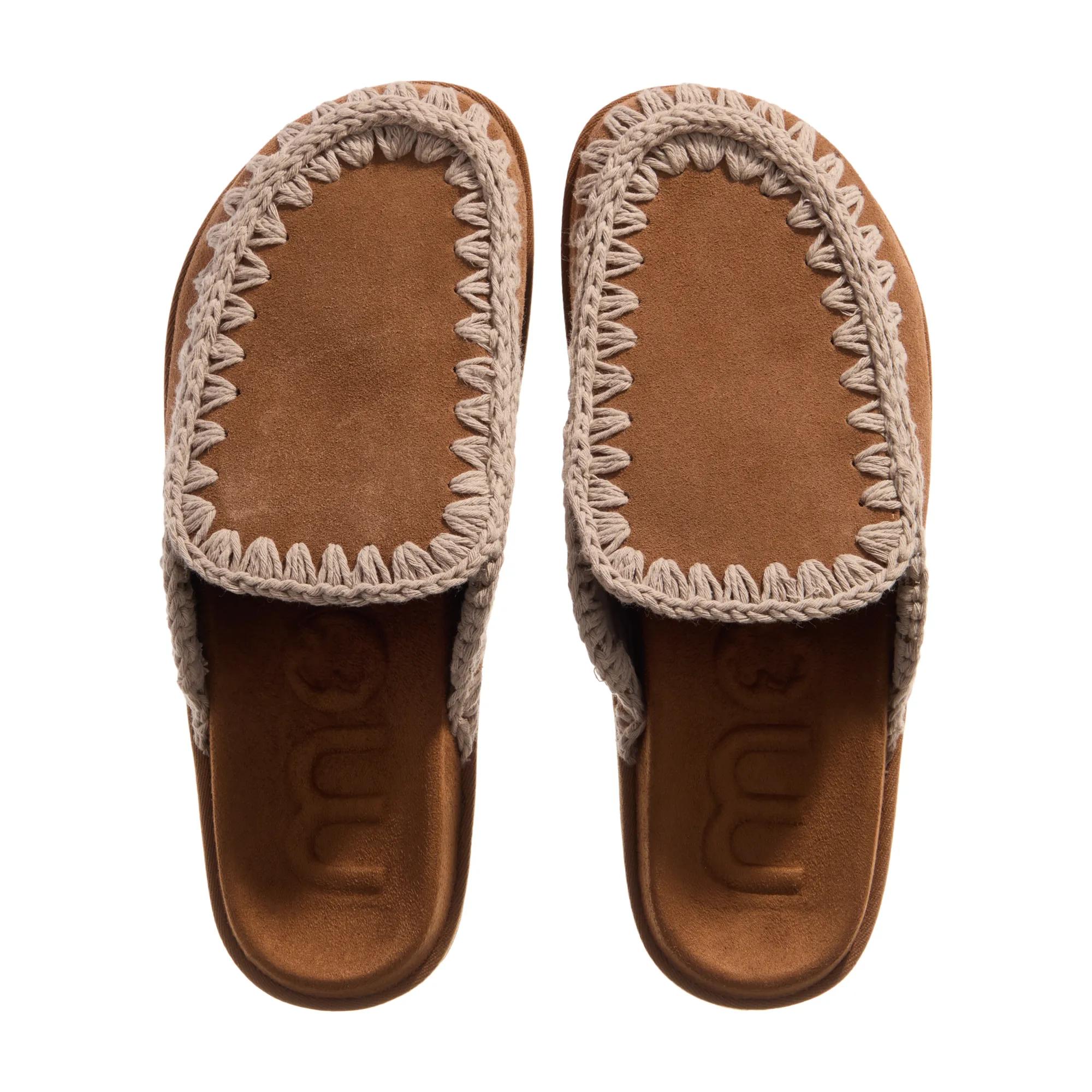 Thumbnail - Mou Slipper & Pantoletten - BIOSABOT - Gr. 36 (EU) - in Cognacbraun - für Damen