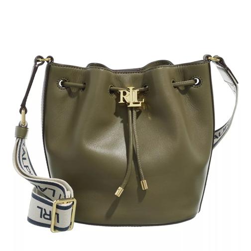 Lauren Ralph Lauren Andie 19 Drawstring Medium Olive Fern Borsa a secchiello