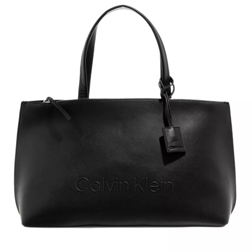 Calvin Klein Set Shopper Medium Black Borsa da shopping