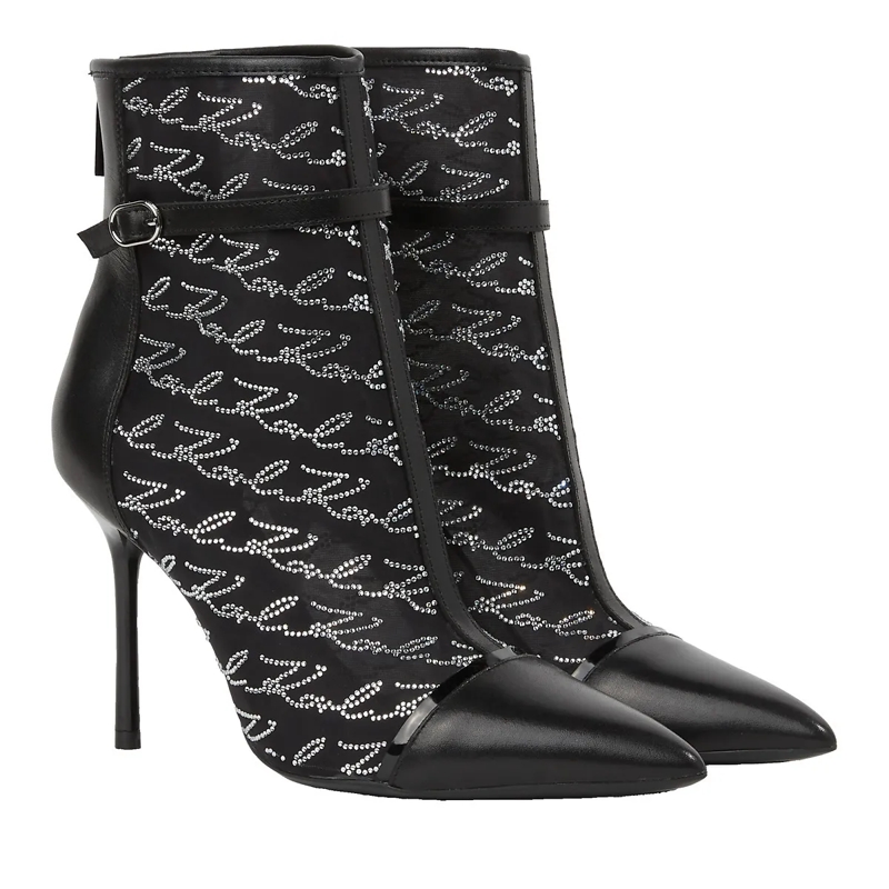 Karl Lagerfeld Stiefel Signia Funkelnde Stiefeletten schwarz