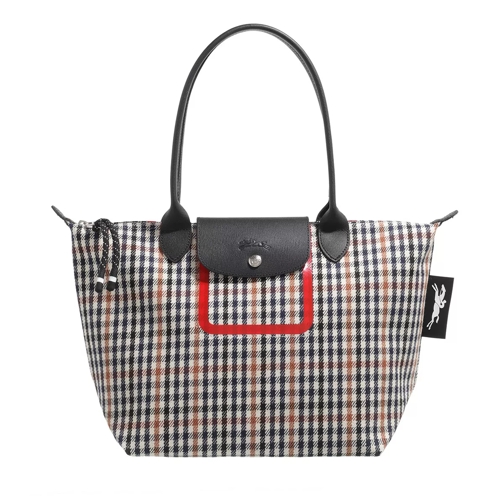 Longchamp Le Pliage Pied de Poule Shoulder bag S Navy/Cognac Hobo Bag