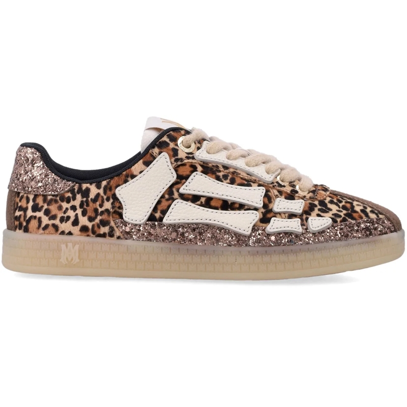 Amiri Sneaker basse Leopard Pacfic Bones Marrone beige