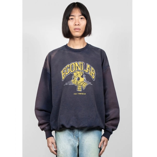 Egonlab  EGONLAB Sweatshirt im Vintagelook, navy mehrfarbig