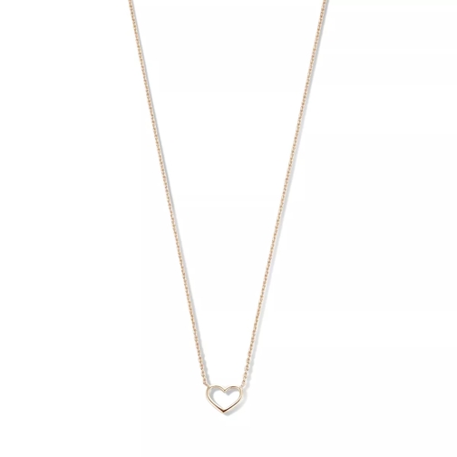 Isabel Bernard La Concorde Alizã©E 14 Karat Necklace With Heart Rose Gold Mellanlångt halsband