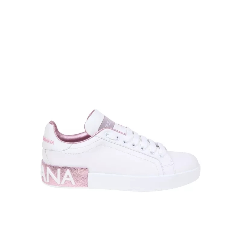 Dolce&Gabbana Low-Top-Sneaker Portofino Sneakers In Nappa Leather White