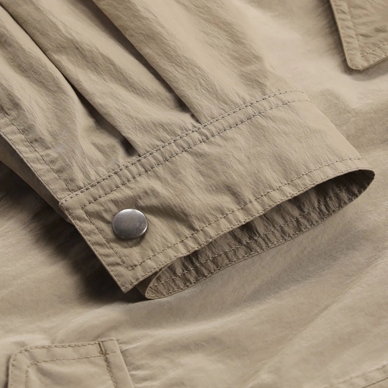 Saint Laurent Übergangsjacke Leichte Jacke mit Gürtel braun(Image 6)