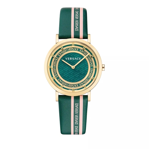 Versace Versace New Generation Gold/Green-Pink Quartz Horloge