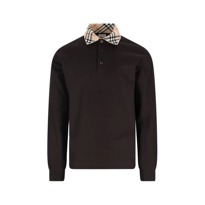 Burberry Polo shirt Classic Brown T-Shirt Collection With Versatile Cu Brown