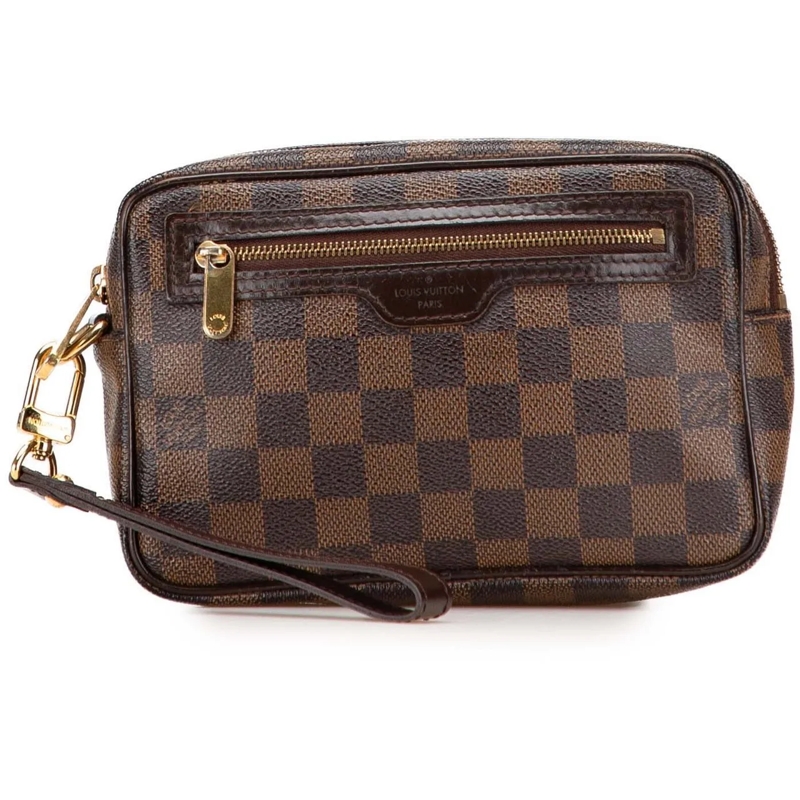 Louis Vuitton Clutch Damier Ebene Pochette Billets Macao braun