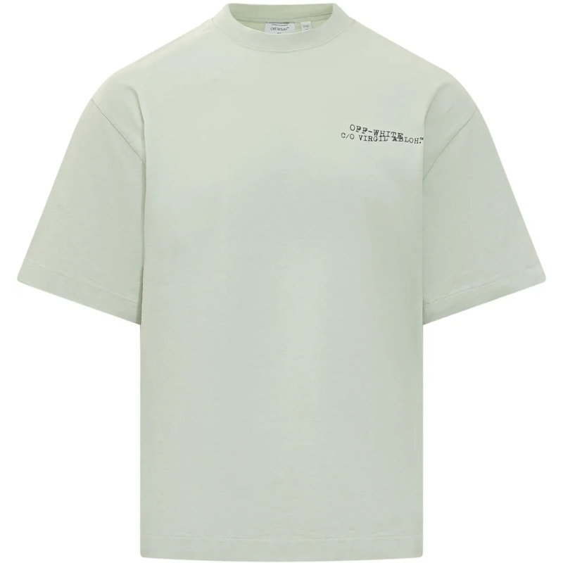 Off-White T-Shirt T-shirt con Logo Stampato grün