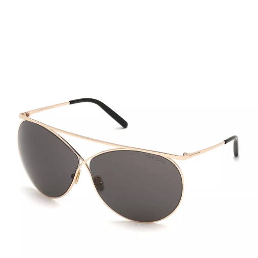Tom Ford Women Metal Sunglasses FT0761 Rose Gold/Grey Solglasögon