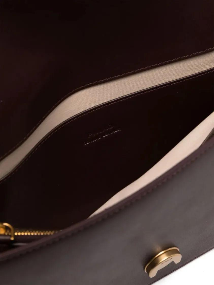 Pinko Hobo bags Love Leather Crossbody Bag in rood