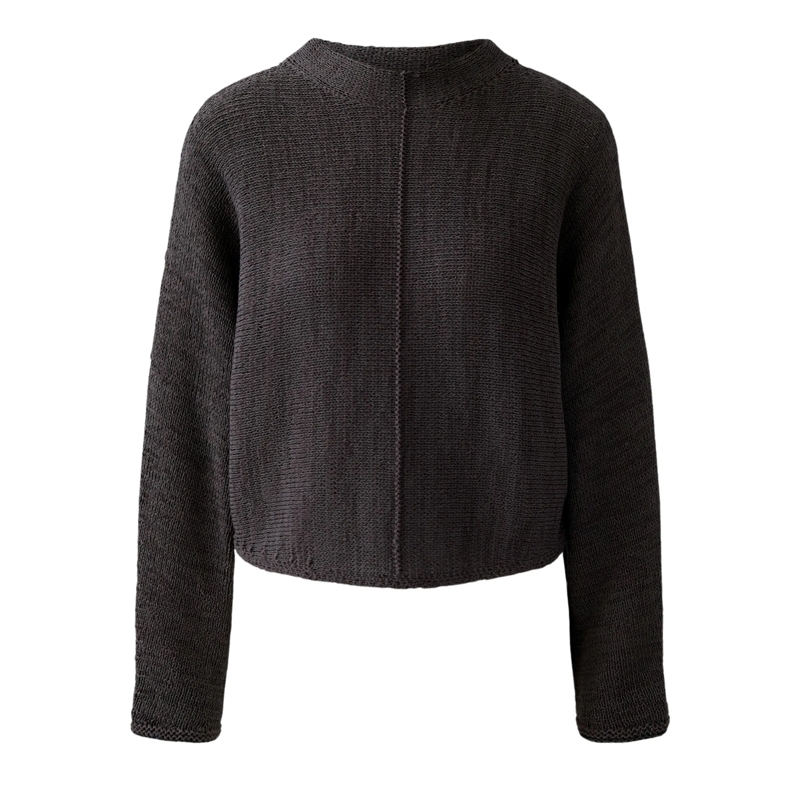 Oui Pullover Pullover dunkel-braun