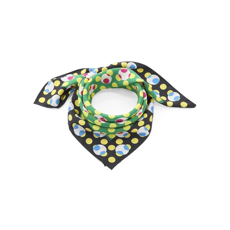 Dries Van Noten Écharpe légère Tuch aus Seide blau