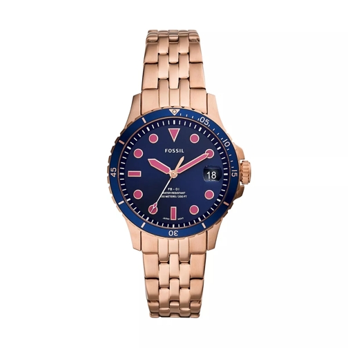 Fossil Sport Watch FB-01 Rose Gold Multifunctioneel Horloge
