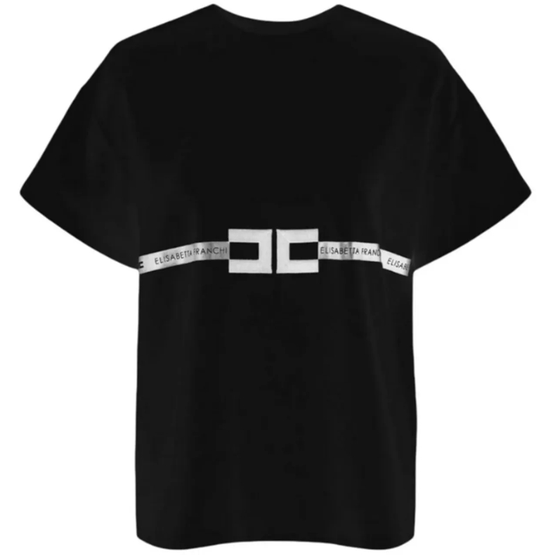 Elisabetta Franchi T-Shirt T-Shirts And Polos Black schwarz