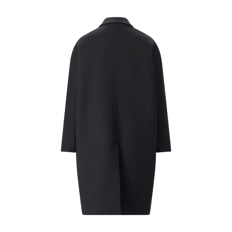 Courrèges Wintermantel Mantel aus Wolle & Seide schwarz(Image 3)
