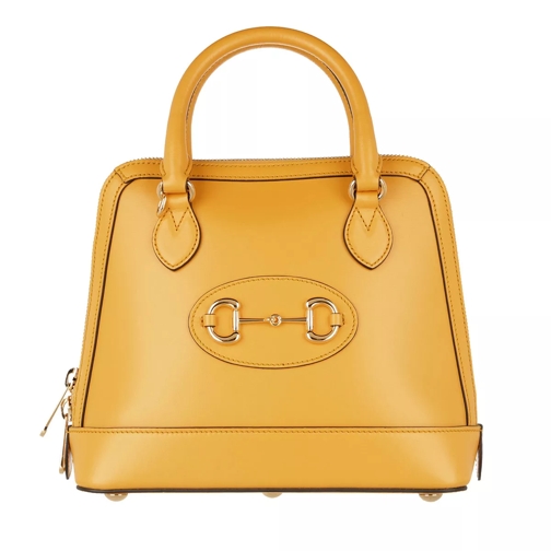 Gucci Horsebit Small Top Handle Bag Yellow Rymlig shoppingväska