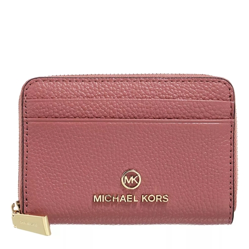 MICHAEL Michael Kors Small Coin Card Case Rose Portemonnaie mit Zip-Around-Reißverschluss