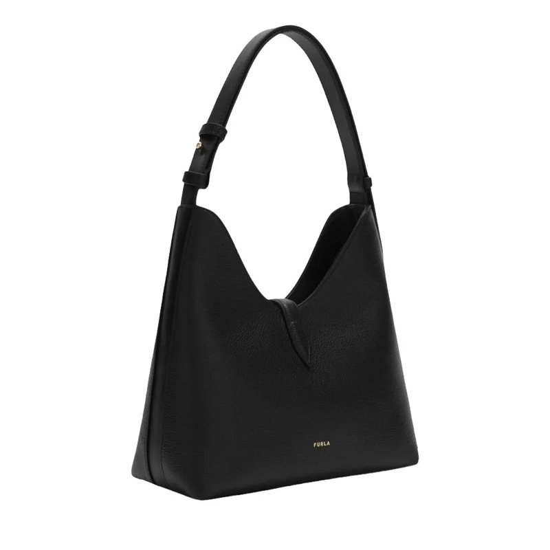 Furla Hobo Bag Furla Goccia S Hobo Nero(Image 3)