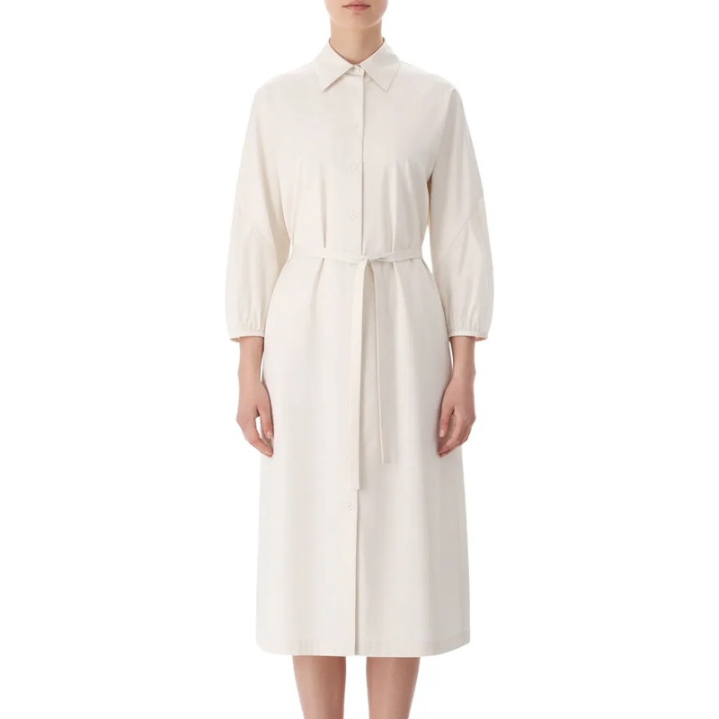 Peserico Robe longue Blusenkleid in Midi-Länge beige(Image 2)