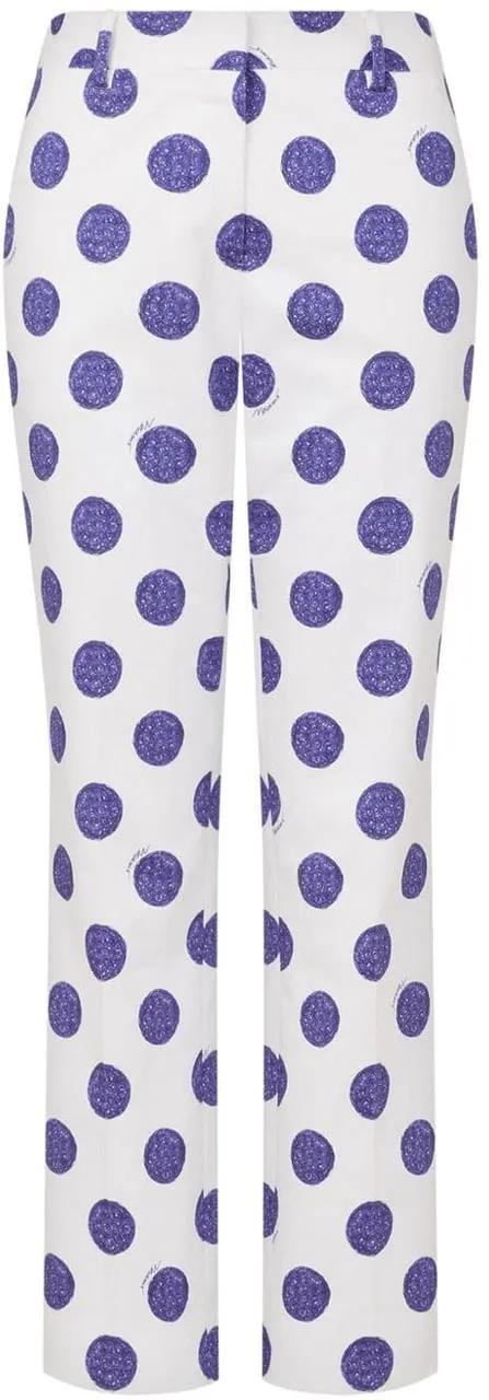 Thumbnail - Moschino - Trousers Multi White - Größe 42 - weiß