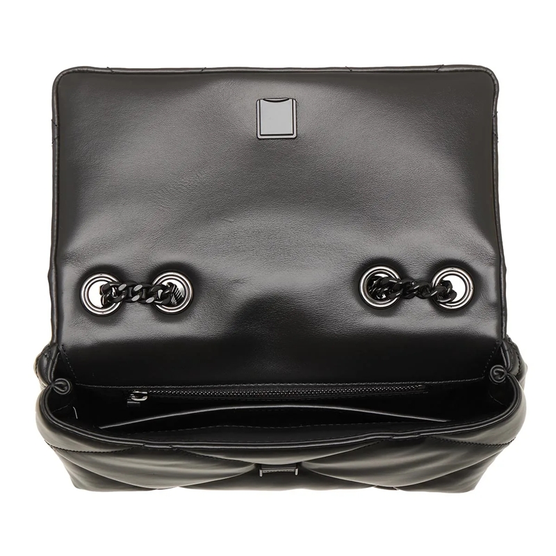 Tory Burch Sac à bandoulière Kira Diamond Quilt Powder Coated Small Convertible Black(Image 6)