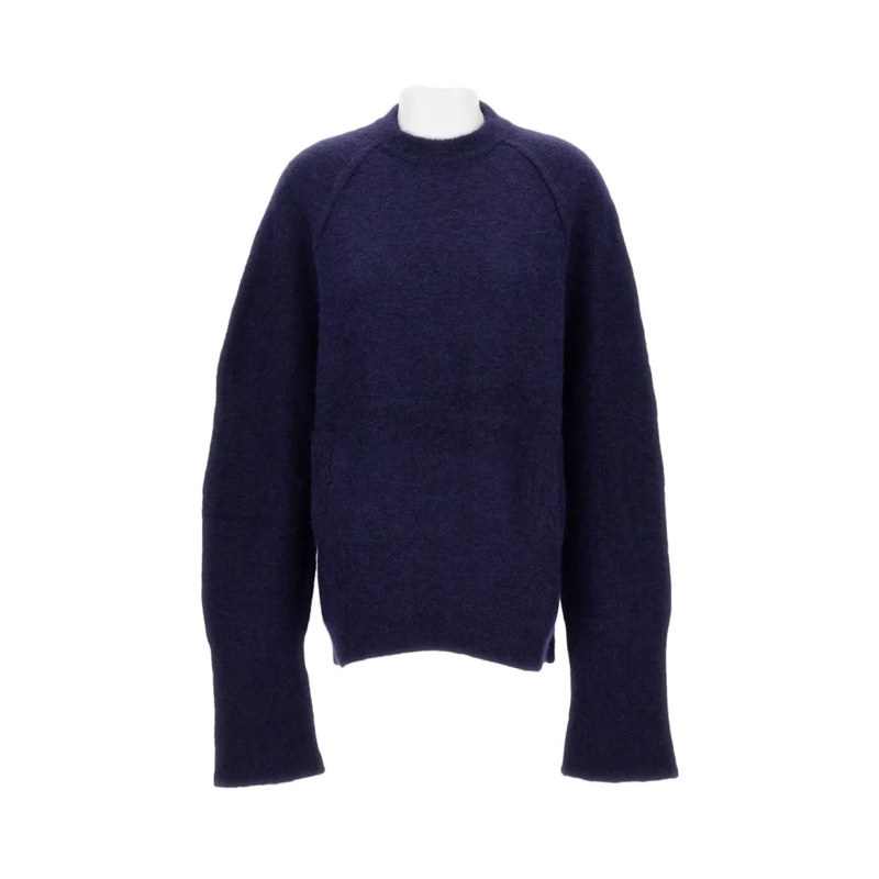JEJIA Trui Crew Neck Wool Blend Sweater Blue