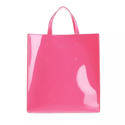 MSGM Tote Bag Neon Fuchsia Rymlig shoppingväska