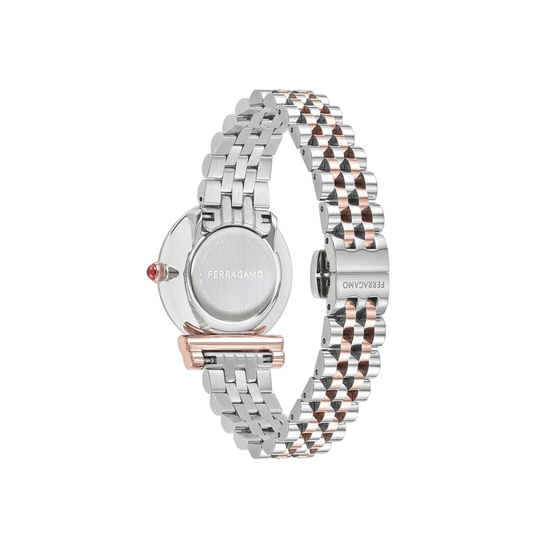 Salvatore Ferragamo Quarzuhr Quarz Analog Uhr Mv-Gancini 28Mm silber(Image 2)