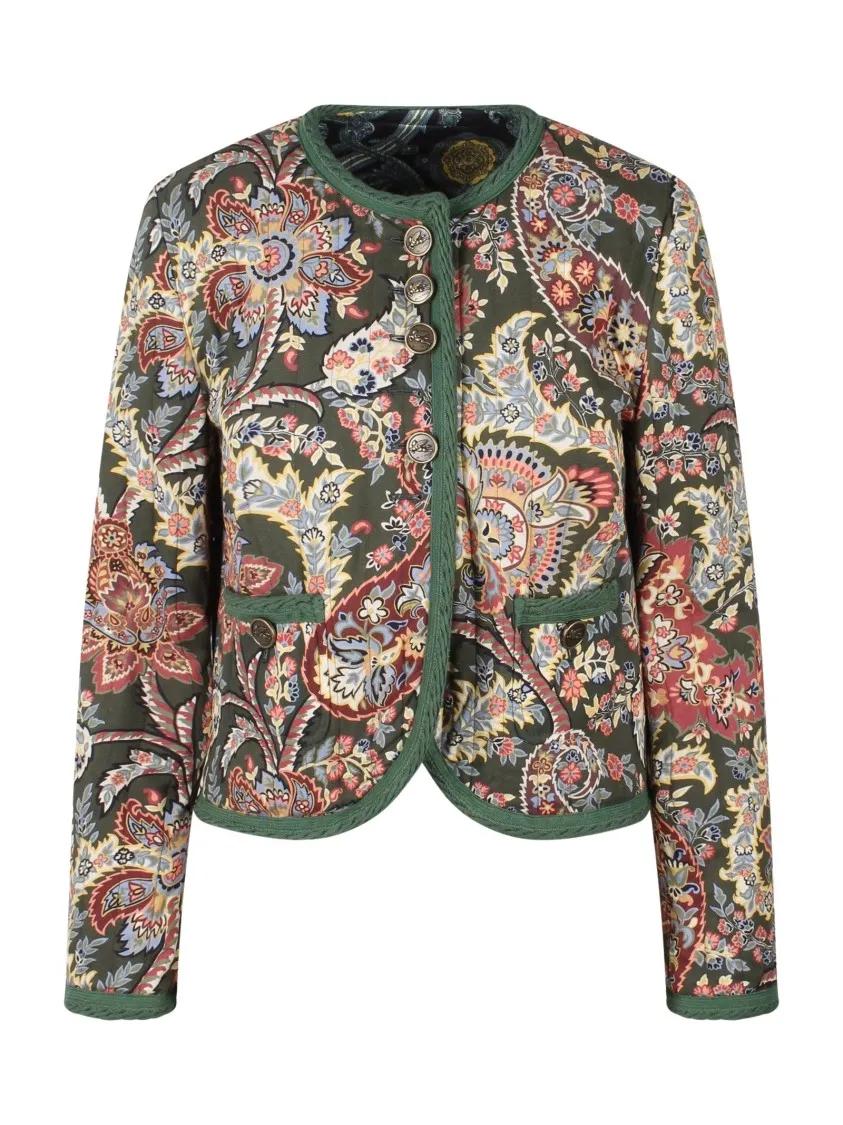 Etro - Paisley Quilted Jacket - Größe 42 - bunt