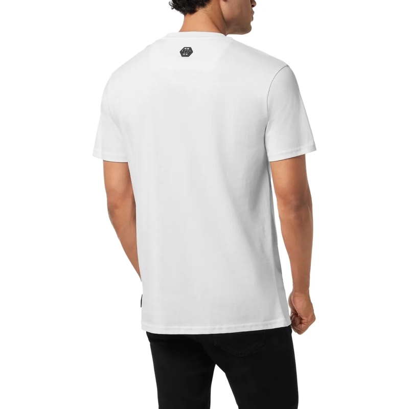 Philipp Plein T-Shirt T-Shirt Round Neck Ss Gothic Plein Embellished weiss(Image 2)
