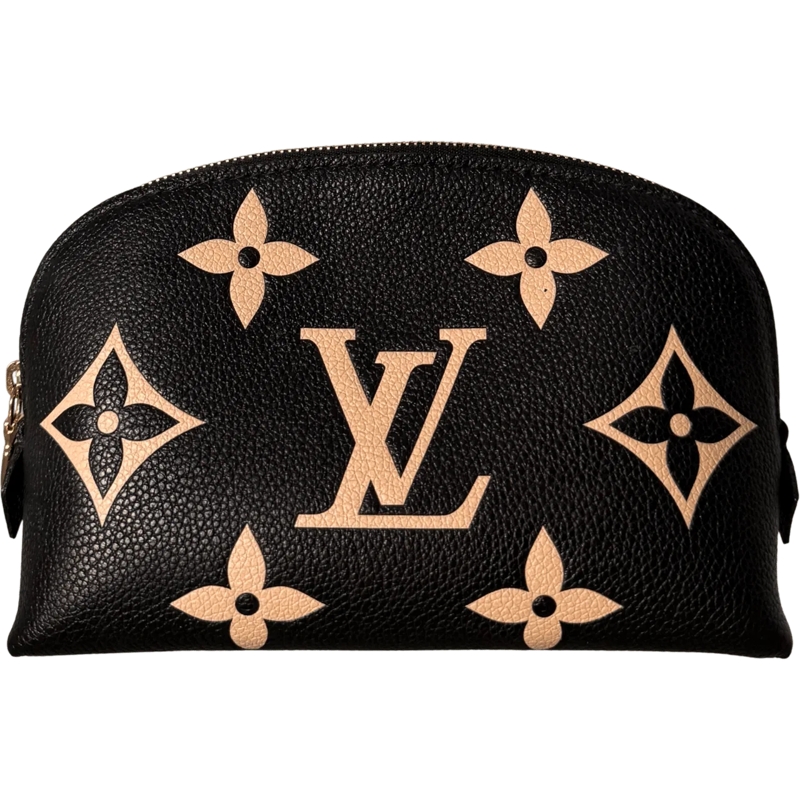 Louis Vuitton Necessaire Louis Vuitton Cosmetic Pouch PM Monogram Empreinte schwarz