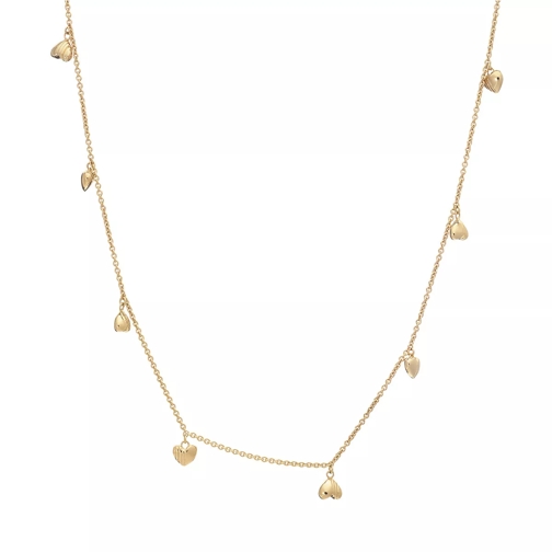 Rachel Jackson London Untamed Deco Hearts Gold Necklace Gold Kort halsband