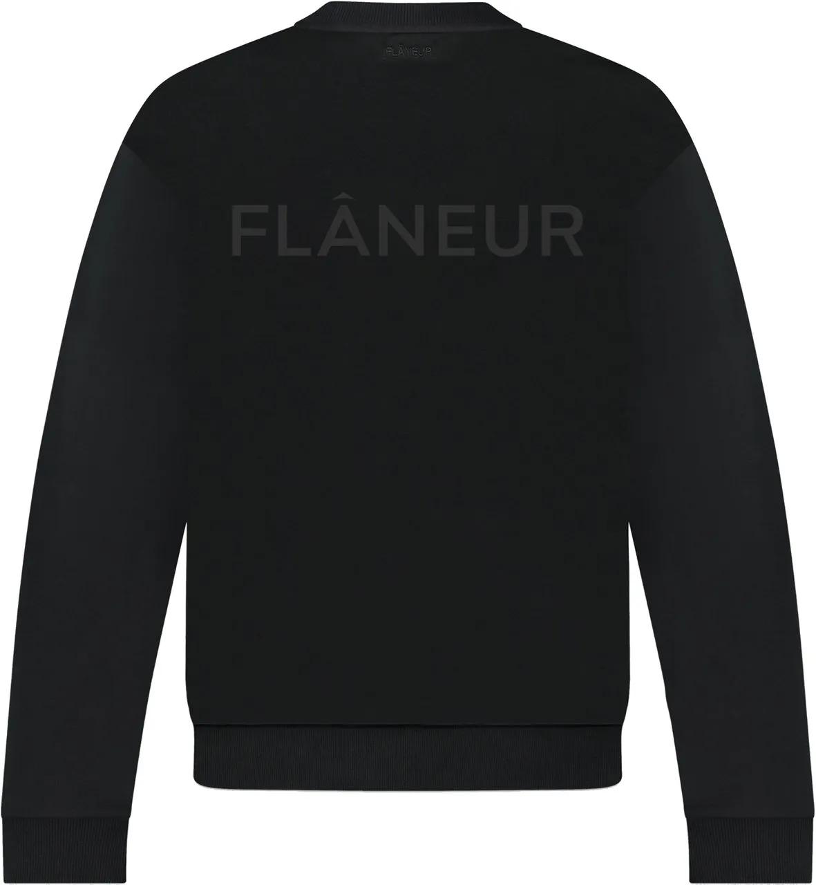 Thumbnail - Flâneur - Tonal Logo Sweater Black - Größe XXL - black