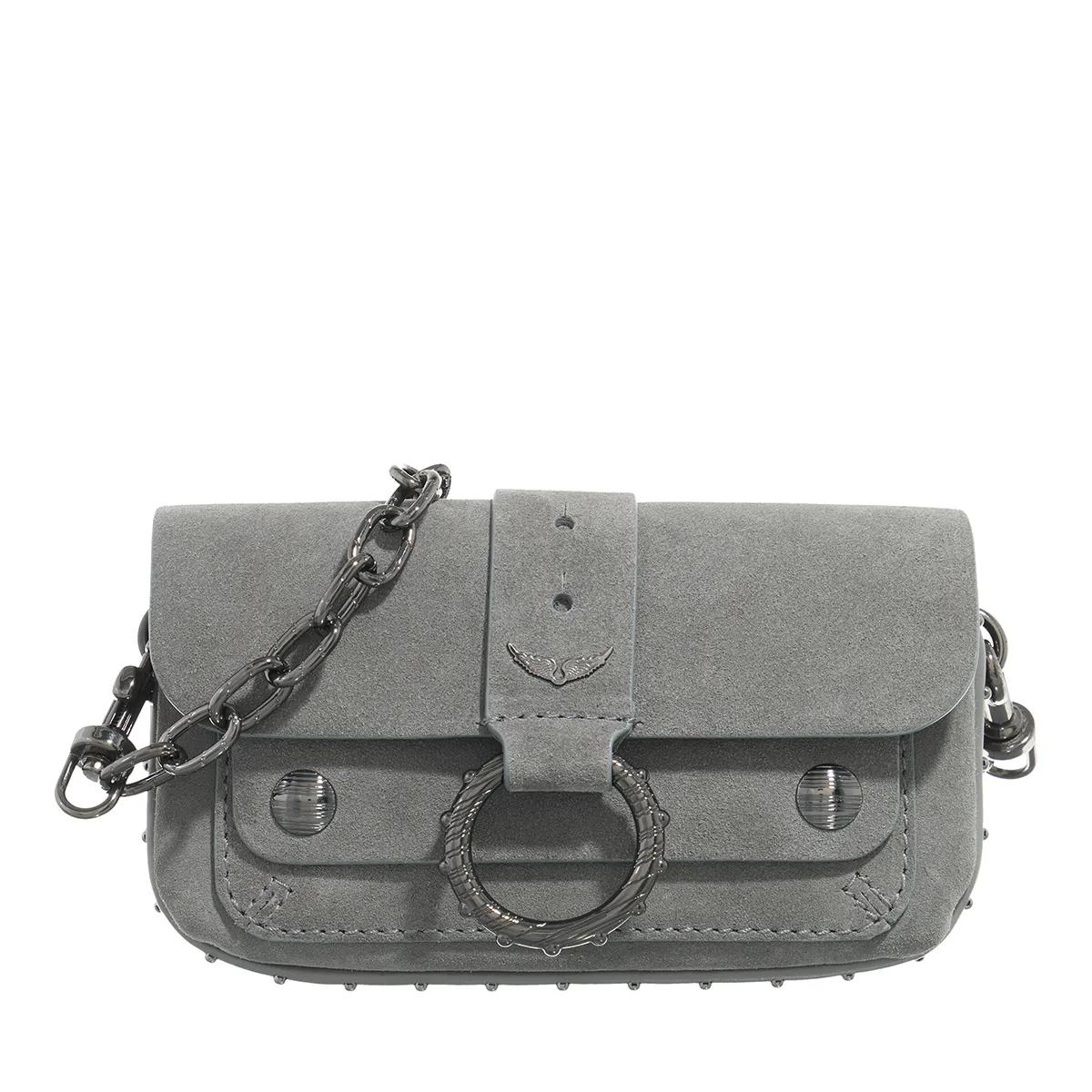 Zadig & Voltaire Portemonnaie - Kate Wallet Suede - Gr. unisize - in Grau - für Damen