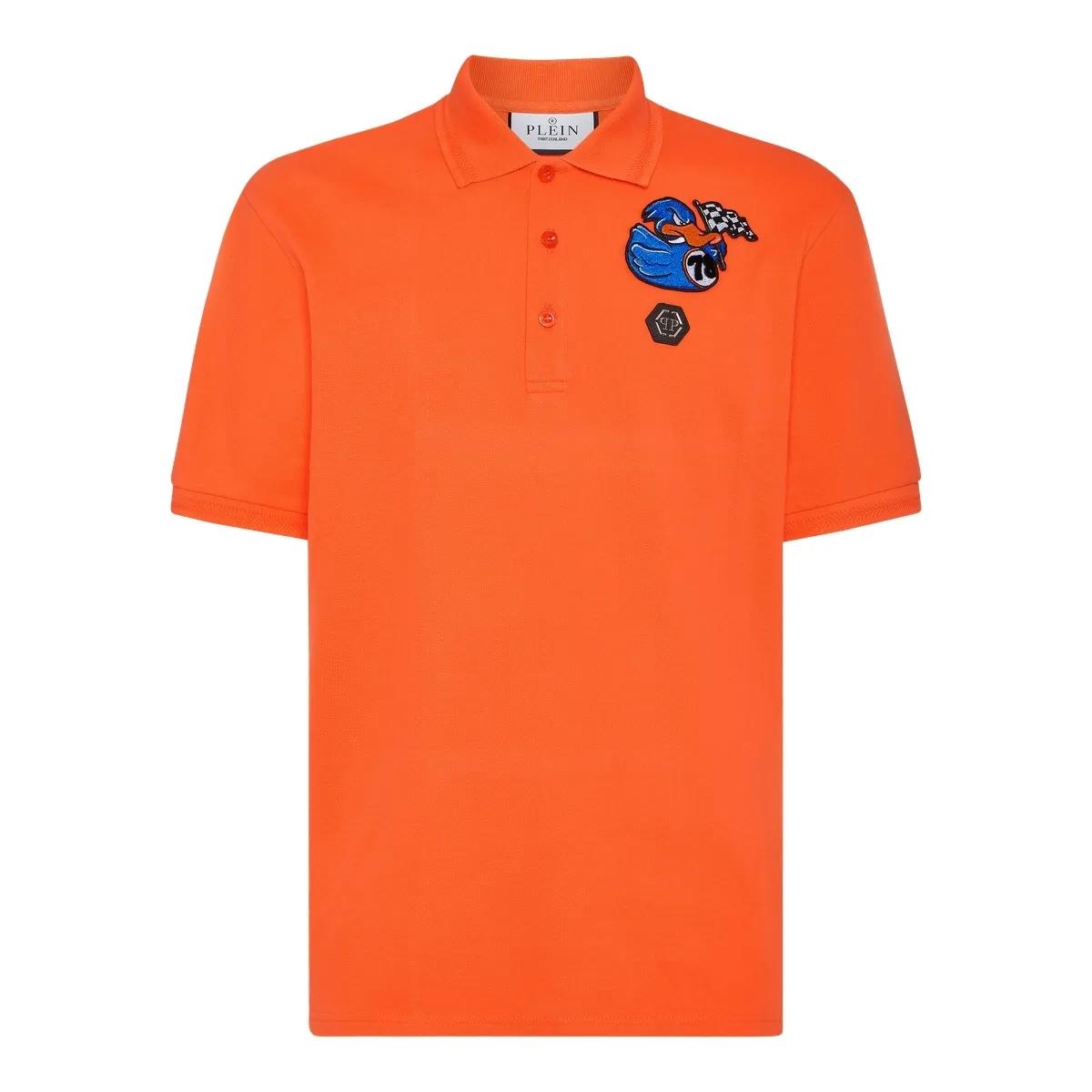 Thumbnail - Philipp Plein - Polo Shirt Ss Duck Chest - Größe XXL - orange