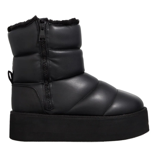 Karl Lagerfeld Chaussure bateau Thermo Padded Zip Boot Black PU Mono