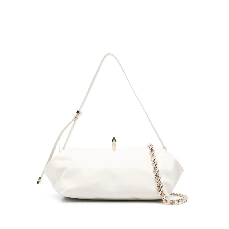 Benedetta Bruzziches Schultertasche Structured Handbag With Detachable Shoulder Strap White
